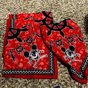 Set of 4 Disney pirate cruiser bandanas